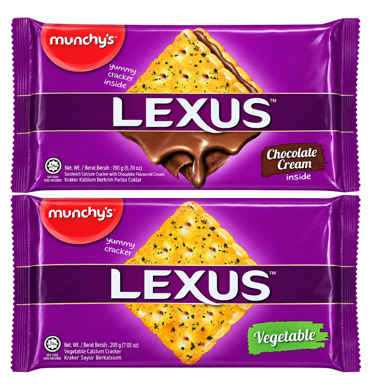 Munchy's Lexus Cream Biscuits 190g - Chocolate Cream