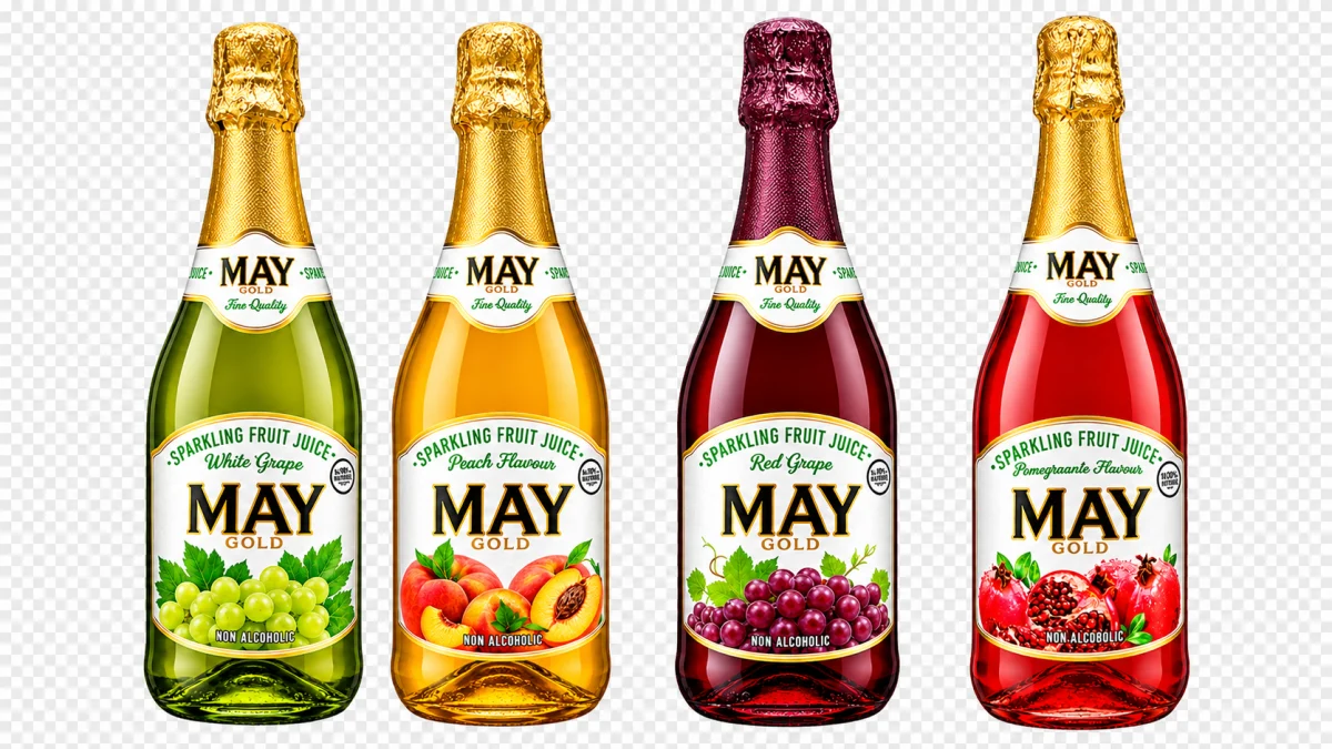 May Sparkling Fruit Juice 750ml - White Grape